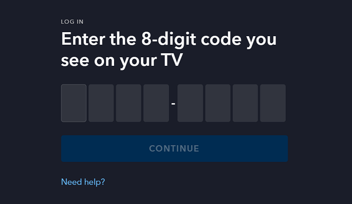 www.disneyplus.com login/begin 8 digit code tv